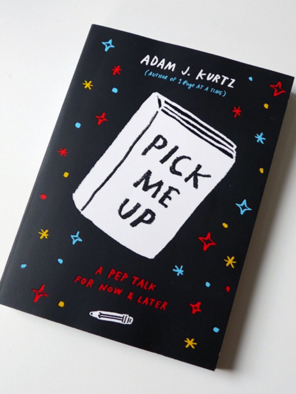 NWOT Pick Me Up A Pep Talk For Now And Later Black Guided Journal Adam J Kurtz